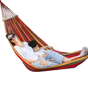 Ultra-Portable Soft Canvas Hammock – Durable Single & Double Camping Hammock for Backpacking, Patio & Travel