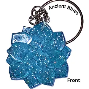 Blue Glitter Backs Collection “Ancient Blues” - NFC Keychain - Elevate Your Business with NFC Technology