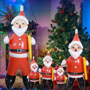 High Quality Indoor Outdoor Fun Party Decor Happy New Year Christmas Inflatable Toy Xmas Ornament Santa Claus Doll