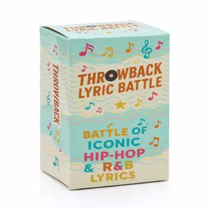 Throwback Lyric Battle Cards, Hip-Hop & R&b Lyrics Game, Party Team Building K-Song Guessing Board Game, Retro Song Card Game, Word Cards