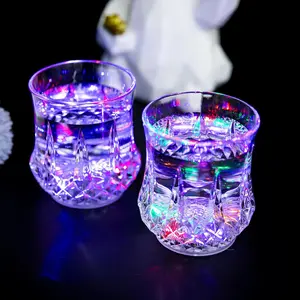 MY HEART FLY LED Flash Light Up Cups, Liquid Activated Multicolor Glowing Cups, Fun Color Changing LED Drinking Glasses for Party, Bar, Night Club and Disco