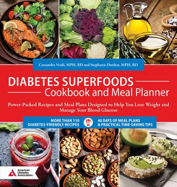USED Book - Diabetes Superfoods Cookbook and Meal Planner: Power-Packed Recipes and Meal Plans Designed to Help You Lose Weight and Control Your Blood Glucose by Verdi, Cassandra (Paperback) - english