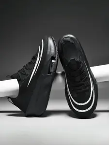 Trendy Couple Running Shoes, Breathable Textile Material, Anti-Slip Wear-Resistant Sole, Comfortable Lining, Suitable for Sports, Breathable Running Sneakers, Sporty Running Shoes