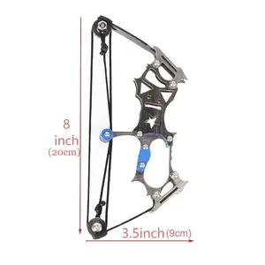 Stainless Steel Mini Toy Bow, Composite Toy Bow, Perfect for Outdoor Play and Exploration, Experience Archery Fun,Large Size