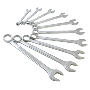 212 MAIN 10-Piece SAE Jumbo Combination Wrench Set, Heavy-Duty Carbon Steel High-Torque Heavy Duty Wrench with ANSI Standard Raised Panels for Automotive Use