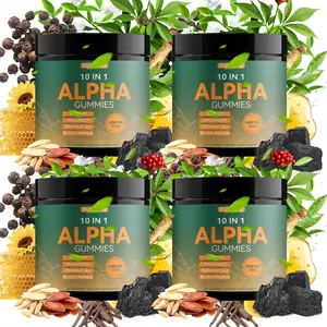 Alpha 10-in-1 Shilajit Gummies | Black Friday and Cyber Monday BFCM Deal | Limited Edition Holiday Pack | Energy, Stamina & Focus | Zero Sugar | Ashwagandha, Tongkat Ali, Maca | Vegan
