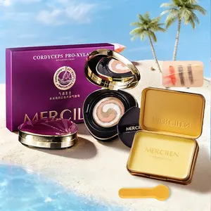 Mercilen Water-Proof Foundation Set + Plant-Based Makeup Remover Balm, Daily Use, Multi-Color, Moisturizing & Soothing