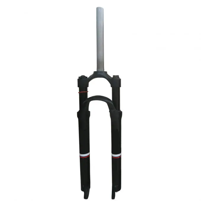 29" Bicycle Suspension Fork 28.6mm Tapered Tube Single Shoulder 1-1/8" Threadless, Disc Brake, Aluminum