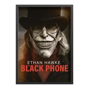 Black Phone 2 Poster, Movie Wall Art, Featuring a Savage Smile And Dark Background, Gift for Movie Lovers, Room Decoration, Gift for Friends, Birthday