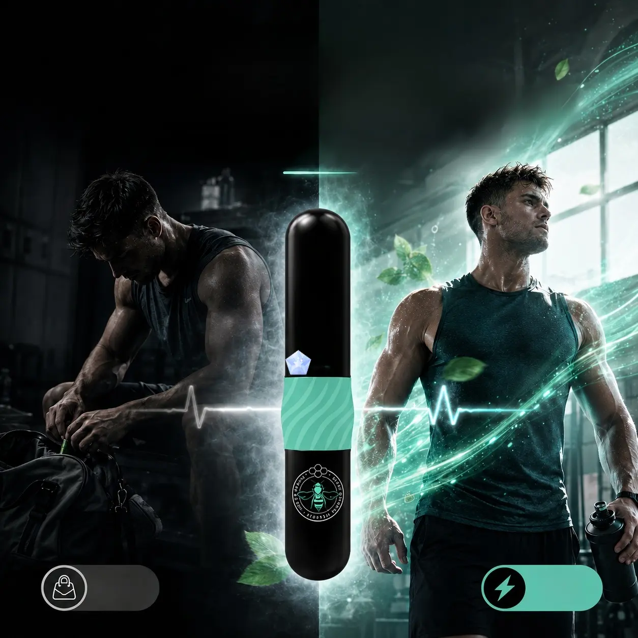 [BesfeeL] Multi-functional post-workout recovery supplement stick for men, made with natural plant extracts; mint-flavored—a summer essential.