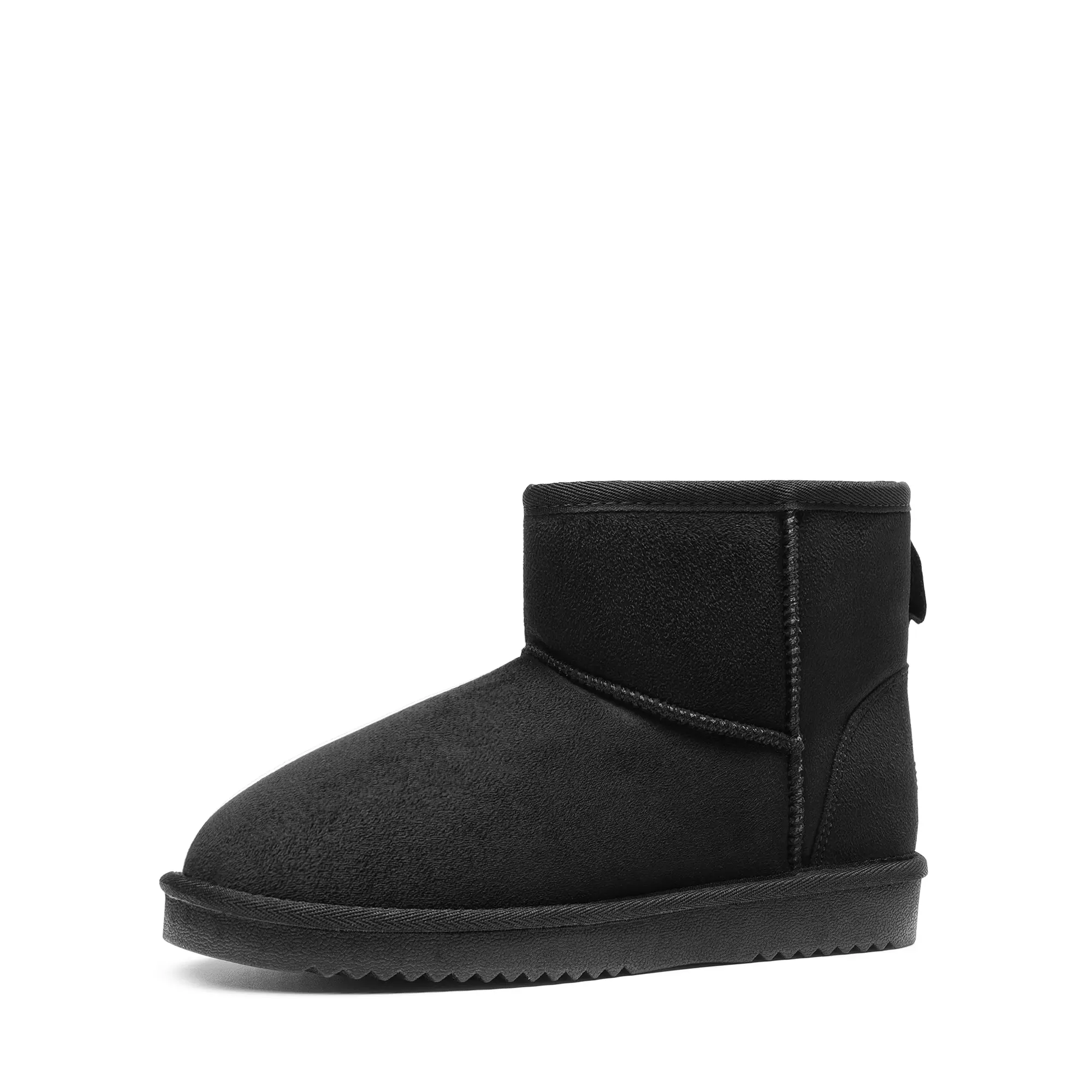 Dream Pairs [FuzzyClassic] Women's Ankle Boots - Black, Brown, Tan, Grey Winter Snow Shoes, Faux Fur Lined, Slip-On, Classic Low Design, Women's Shoes, Walking Shoes, Footwear