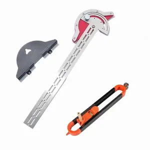 Woodworking Angle Ruler, Woodworking Edge Ruler, Woodworking Angle Ruler, Hand Measuring Tool for Woodworking, Home, Office, Woodworking Square Protractor