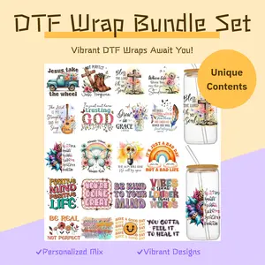 Dtf wrap bundle (Approximately 30 pcs)