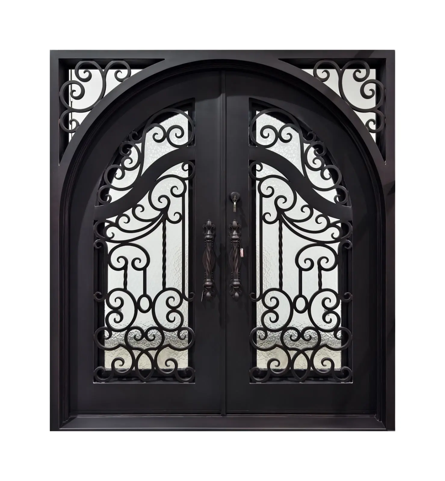 Full Arch Square Frame Double Door Right Hand Swing