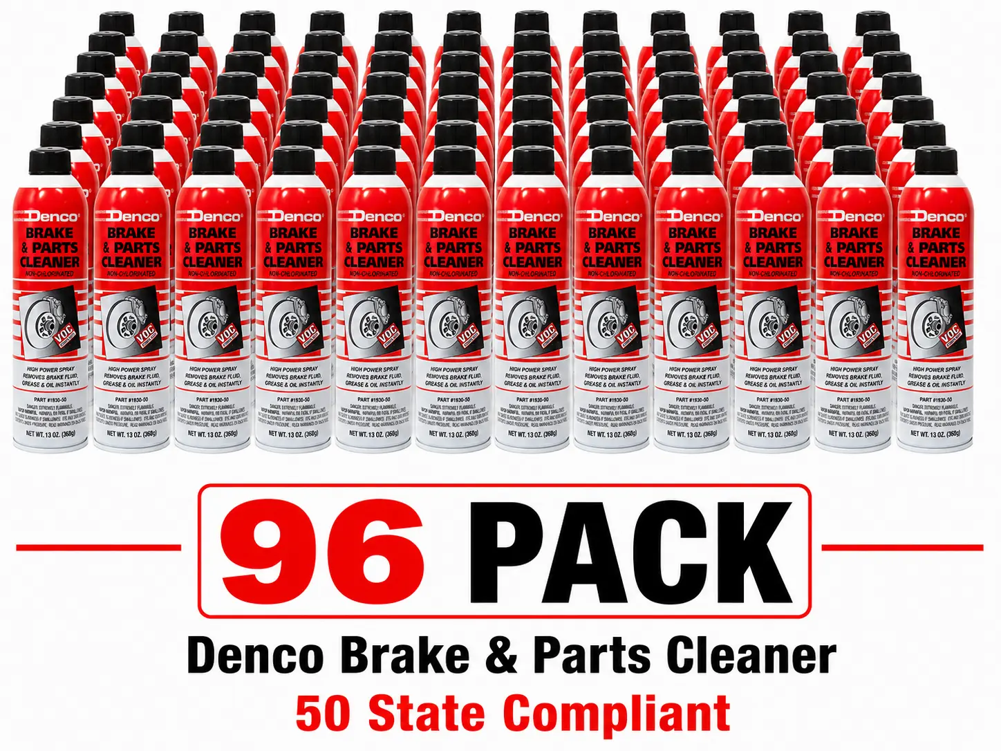#1930-50 Denco Brake & Parts Cleaner - 13 OZ Cans - 96 Pack