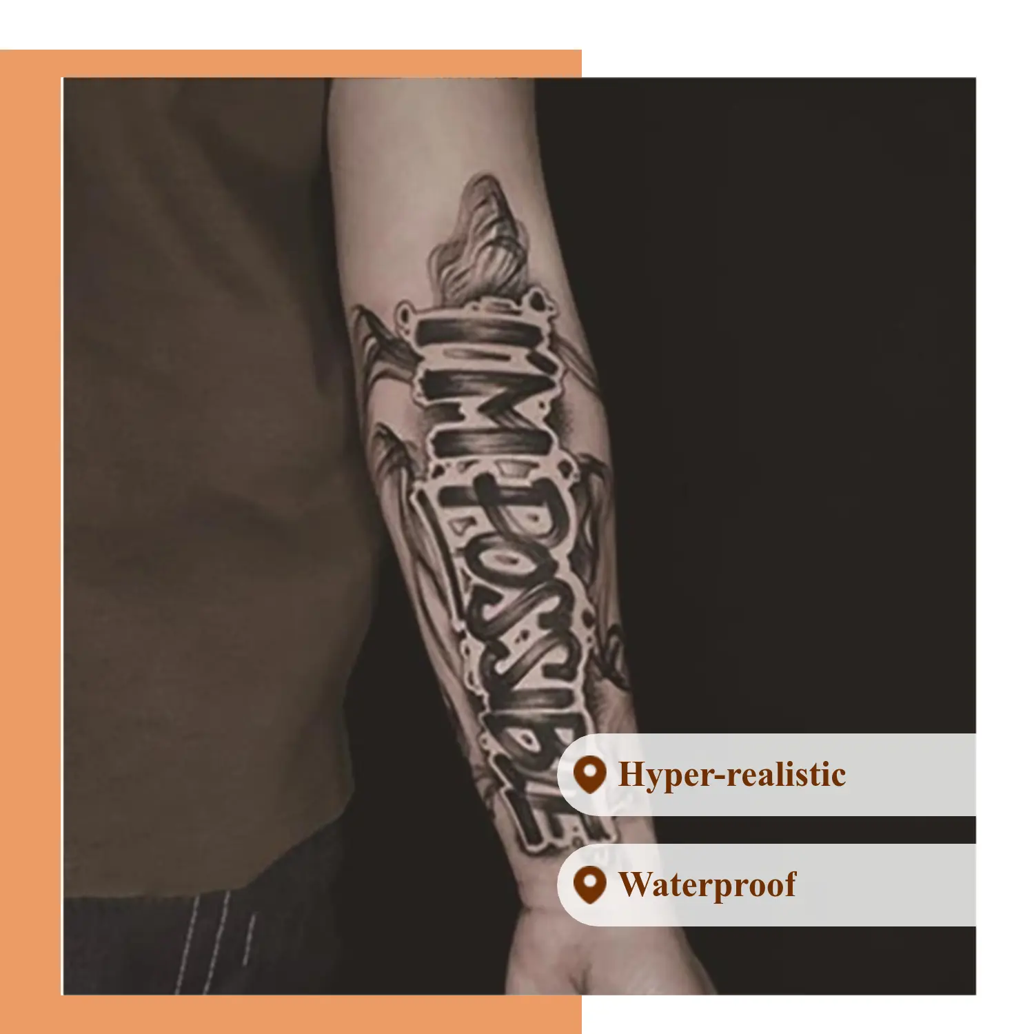 black temporary tattoos  Juice Ink Arm Sleeve – Real-Look, Water-Resistant, and Built to Last Through Every Adventure