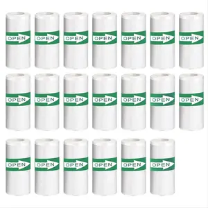 20PCS Mini Printer Paper, Thermal Sticker Paper,Self-Adhesive,Mini Thermal Printer Paper,Notes,Black on White,5.7x2.5cm