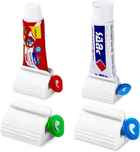 Toothpaste Squeezer, Set of 4 Tube Roller Squeezer, Dispenser, Simple and Practical