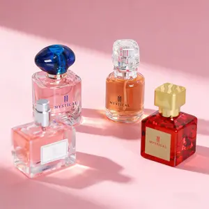 Women’s perfume set, gift box, 4 pieces per set, long-lasting elegant fragrance, suitable for everyday wear, fashionable women’s perfume gift