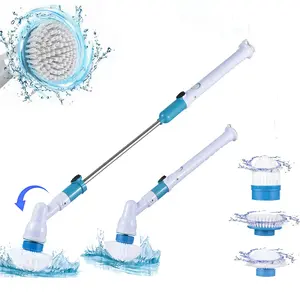 Electric Spin Scrubber with 4000mAh Long-Lasting Battery  Cordless Power Scrubber with Adjustable Extension Handle - 3 Replaceable Brush Heads for Bathroom, Tub, Tile & Floor - Deep Clean Master 2026