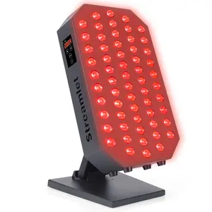 Red Light Therapy for Face, Body, 60 Dual Chip Clinical Grade LED with Timer and Stand, 660nm 850nm Near Infrared Light Therapy Lamp for Skin Health, Pain, Recovery, Improve Sleep