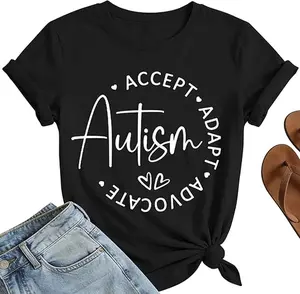 Reading Lover Book T-Shirt for Men, Teacher Tee, Autism Awareness Casual Tops, Family Gift Spring 2026 Classic Menswear Graphic