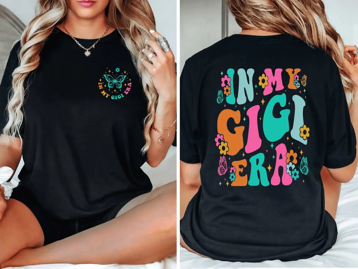 In My Gigi Era Shirt, Gigi Shirt, Funny Gigi Shirt Cotton Top