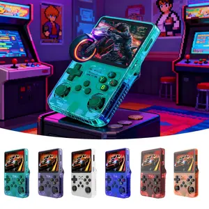 Portable Retro Video Game Console with 128GB Memory, R36s Handheld Gaming Device with Linux System, 3.5 Inch IPS Screen & 3500mah Battery, Rechargeable Portable Console