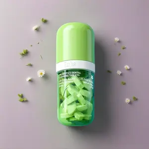 Probiotic Solid Toothpaste contains pearl powder, cleanses the mouth, whitens teeth, and provides long-lasting fresh breath.  Convenient for travel and everyday use. Fluoride-free and environmentally friendly.