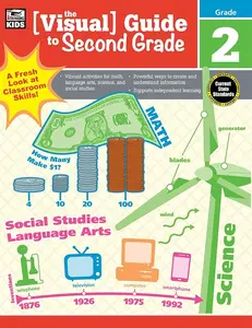 2nd Grade Focus Learning Book, Education Textbook with Visual Learning Aids, Science Book Visual Guide