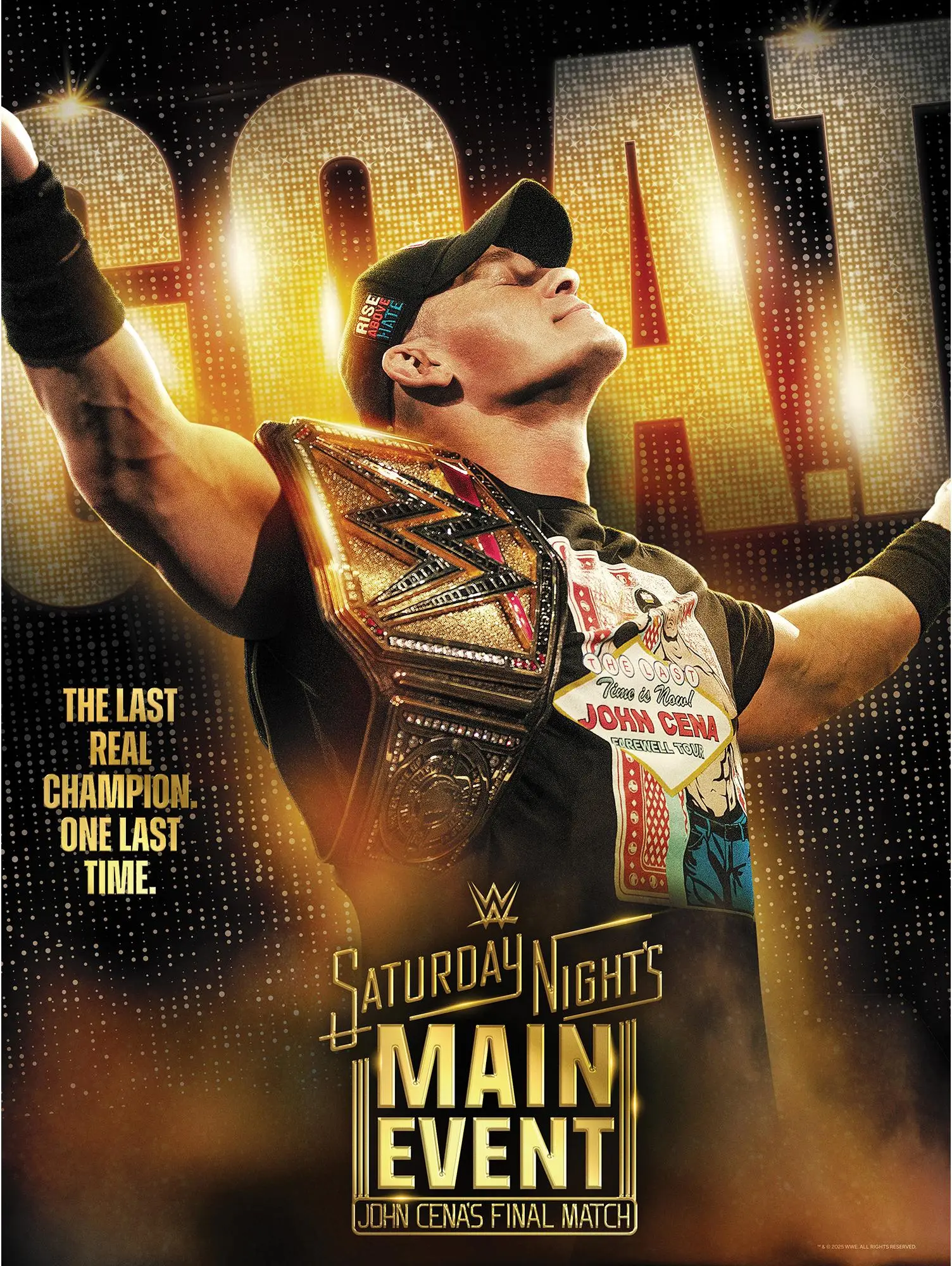 WWE December 13, 2025 Saturday Night's Main Event 18" x 24" Event Poster Art Photograph - Wrestling Memorabilia
