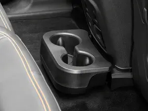 RedRock Rear Seat Integrated Cup Holder, ABS Plastic, Dual-Cup, Factory Fit, Quick Install for 21-25 4-Door Bronco, Car Interior Stowing & Tidying Accessory, Integrated Cup Holders