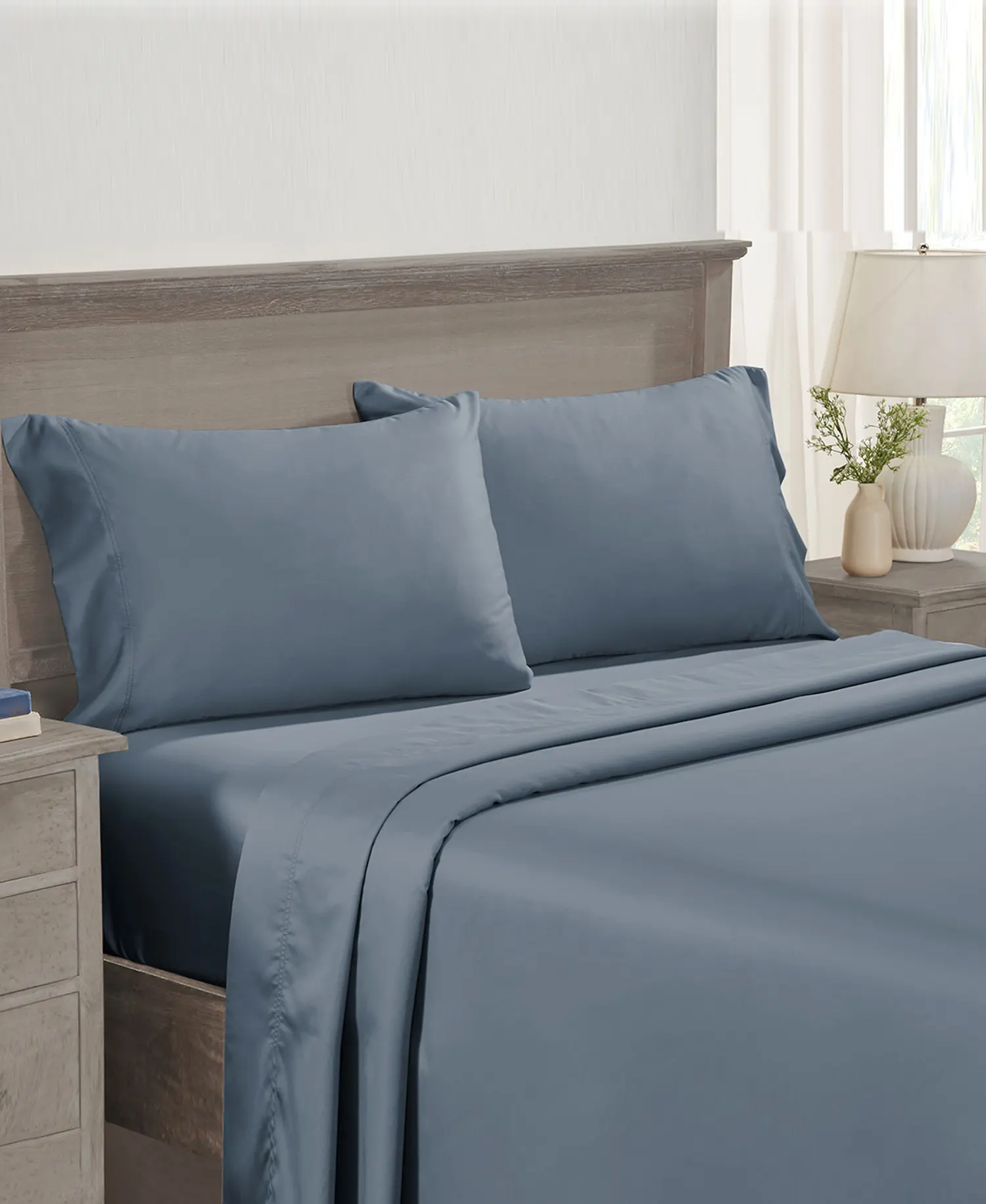 5-Star Luxury Sheet Set | 600 Thread Count 100% Cotton Sateen | Soft & Crisp Bed Sheets with Deep Pockets