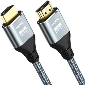 springtok HDMI Cable 4K 60 Hz 20 ft, High Speed HDMI 2.0 Cables, 18Gbps, 4K @ 60Hz, Ultra HD, 2160P,1080P, ARC, 3D, HDCP 2.2 Cord Braided, for Laptop, Monitor, PS5, PS4, Xbox One, Fire TV