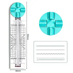 Paper Trimmer Craft Paper Cutter: 4 Style Multi-Function Scrapbooking Tool with Dial Blades of Straight,Wave,Dotted,Perforated,Creasing for Cutting Paper,Coupons,Photos,Postcards,Scrapbook,Card