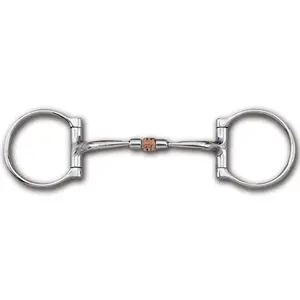 89-18035 Myler 5 Inch Western Dee w/Sweet Iron Comfort Snaffle- Copper Roller MB 03