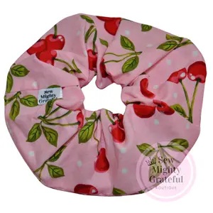 Cherry Hair Scrunchie
