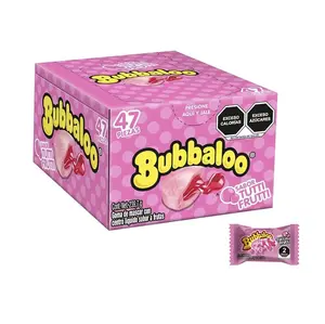 Bubbaloo Tutti Frutti Flavor Liquid Filled Bubble Gum 47 Pieces