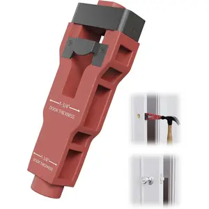 Door Latch Mortise Tool, Precision Scoring and Chiseling Door Latch Installation Kit Fits for 1-3/8’ or 1-3/4’ Thick Wooden Door, Door Latch Tool for Clean, Precise Professional Installation