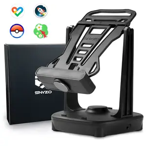 SNYZO Phone Swing, Phone Rocker Compatible for Pokemon go Walker Cellphone Pedometer Accessories (Support 2 Phones)(Mute Version)(USB Cable) (Battery Compatible) Quick Step Earning Device – Black