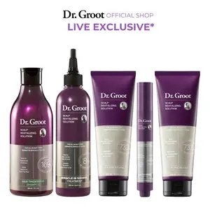 Dr. Groot Complete Set + Thickening Conditioner - 5-Piece Color Safe for Permanent Hair Color Hair Care System for Volume, Strength, and Reduced Loss with Biotin & Rosemary, Safe for Color-Treated Hair