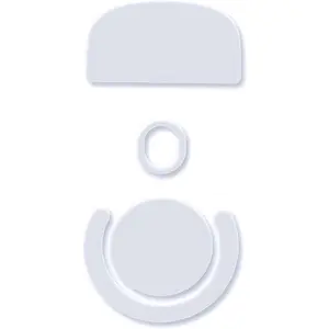 SmoothGlide PTFE Rounded Replacement  Skates  for G Pro X  Superlight GPX, Ultra-Smooth and Durable, 3M Adhesive, Gaming  White