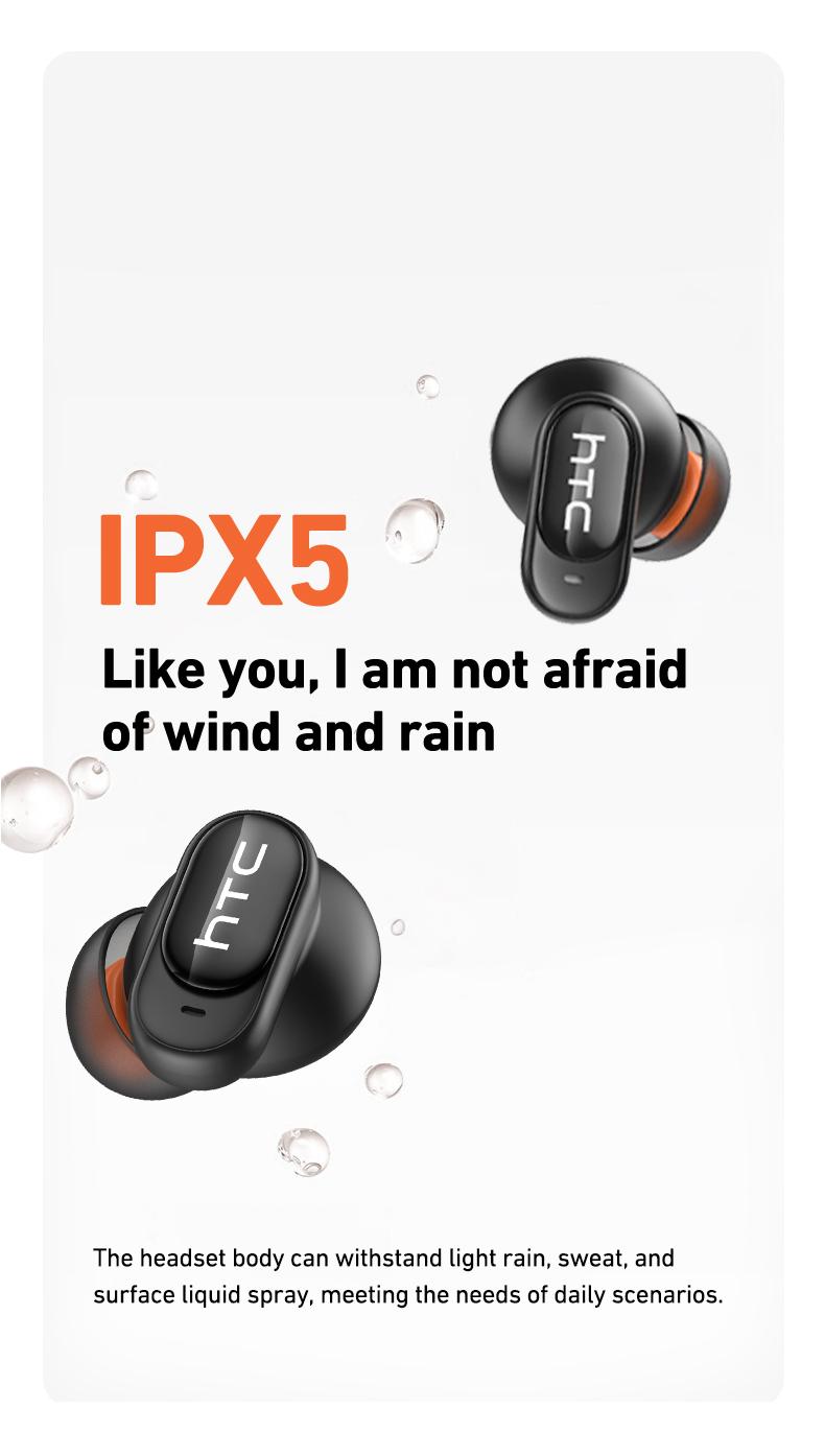 HTC NE79 Invisible Earbuds Bluetooth, Wearable Tech IPX5 Waterproof Tiny Mini Short Handle, Sleep-Easy Mini Bluetooth Rechargeable Smart Earphones & Headphones for Work, Sport, Gifts For Him, Mens Gifts