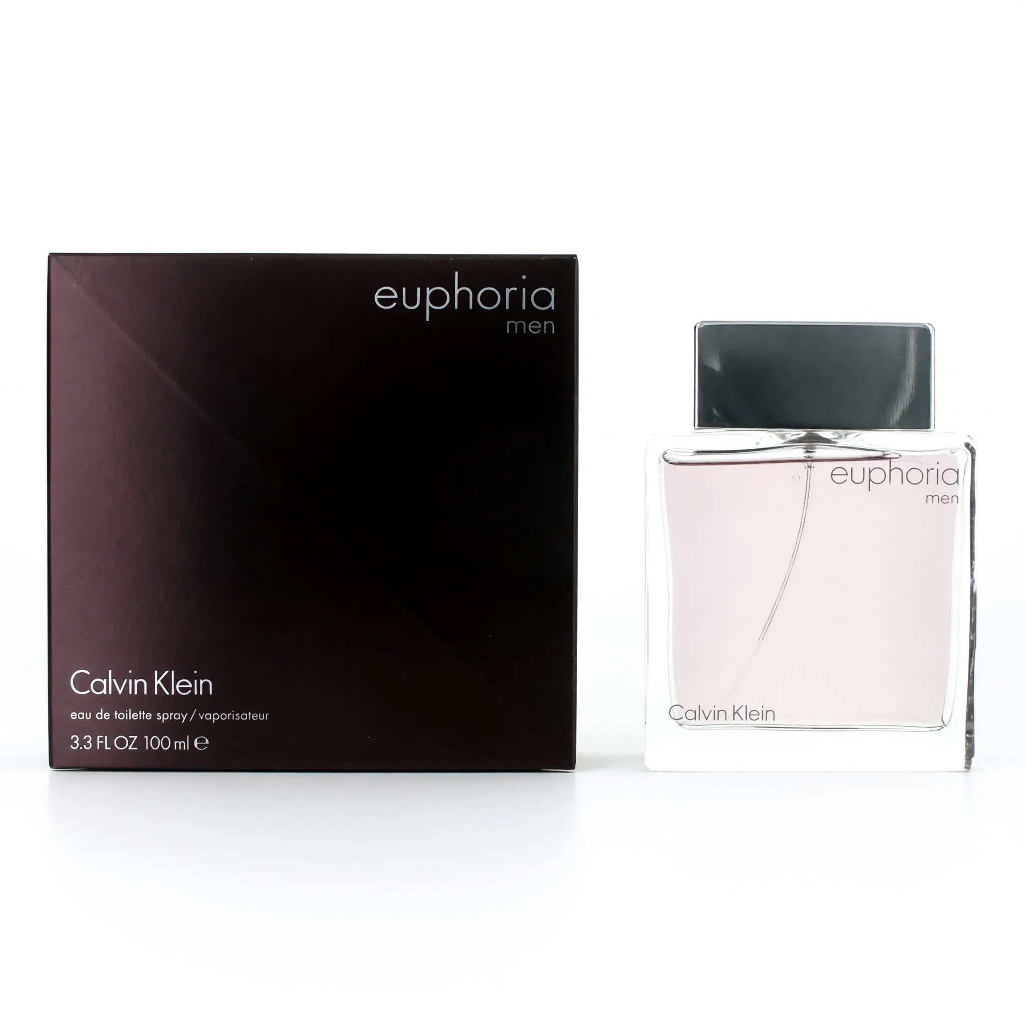 Calvin Klein Euphoria Men's 3.3 oz EDT Spray - Spray Bottle, Fresh Oriental Scent with Ginger Pepper, 3-3.9 Fl Oz Fragrance for Men