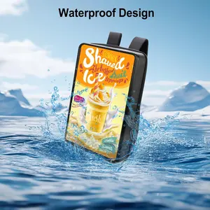 21.5 Inch Touchscreen Advertising Backpack, 1000nits High Brightness LCD Screen Backpack, IP65 Waterproof Digital Signage Backpack with USB/App/CMS Input for Auto Playback, Split Screen, Android 11OS