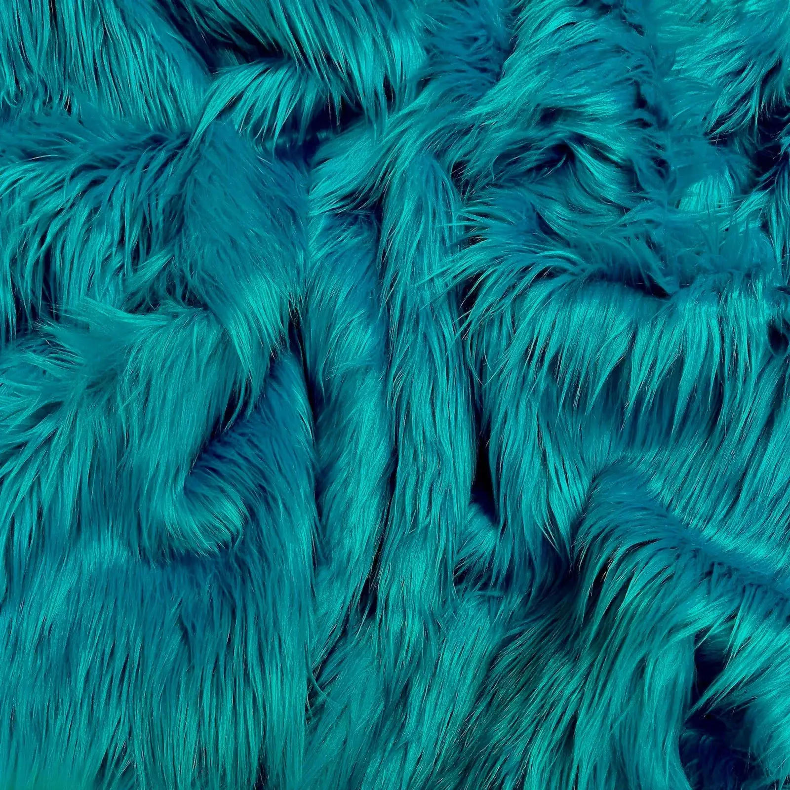 Dark Turquoise Faux Fur Fabric – Premium Ocean-Inspired Fake Fur for Every Creative Project