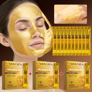 3 Box Dream Blue Emperor Bee Collagen Firming Essence Hydrating Mask, Collagen Hydration Mask, Rich in Retinol, Collagen, Hyaluronic Acid, Deep Cleansing, Moisturizing