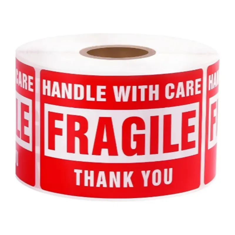 Breakable Warning Sticker Set, 250 Sheets, Permanent Adhesive Labels, Shipping Label, Self Adhesive Label, Self Adhesive Stickers for Safe Handling During Transportation and Moving, Fragile Stickers For Shipping