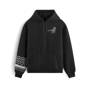 Keffiyeh Hoodie - Black
