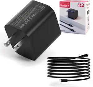 Charger for Nintendo Switch 2/1 / Lite, PD 3.0 Fast Charging Power Supply 20V/3A for Nintendo AC Adapter with 5FT Cable (Switch 2/1 / Lite) (Switch Charger 5FT)